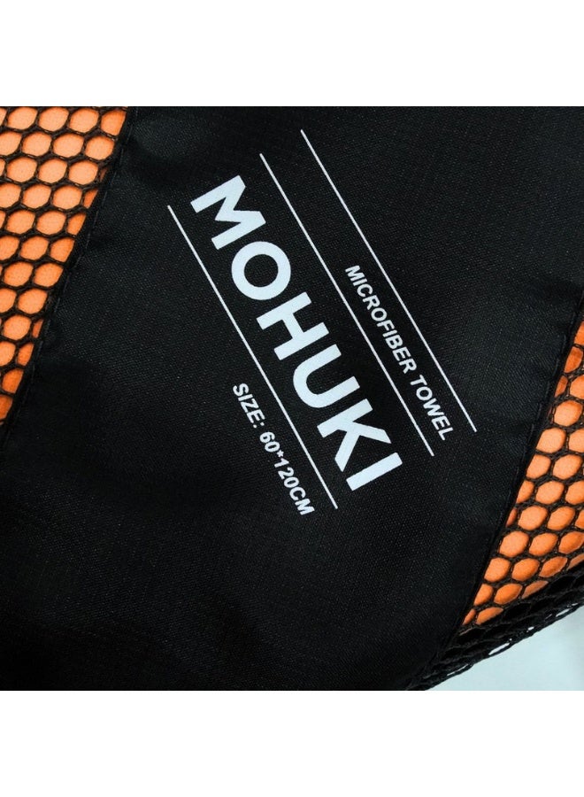 Mohuki Microfiber Towel - Orange - Image 3