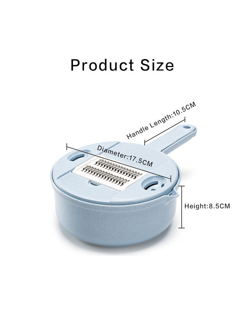 نيبمينينت قطاعة ومبشرة متعددة الوظائف للفواكه والخضراوات أزرق 26.5x9.2x18.3سم - Image 4