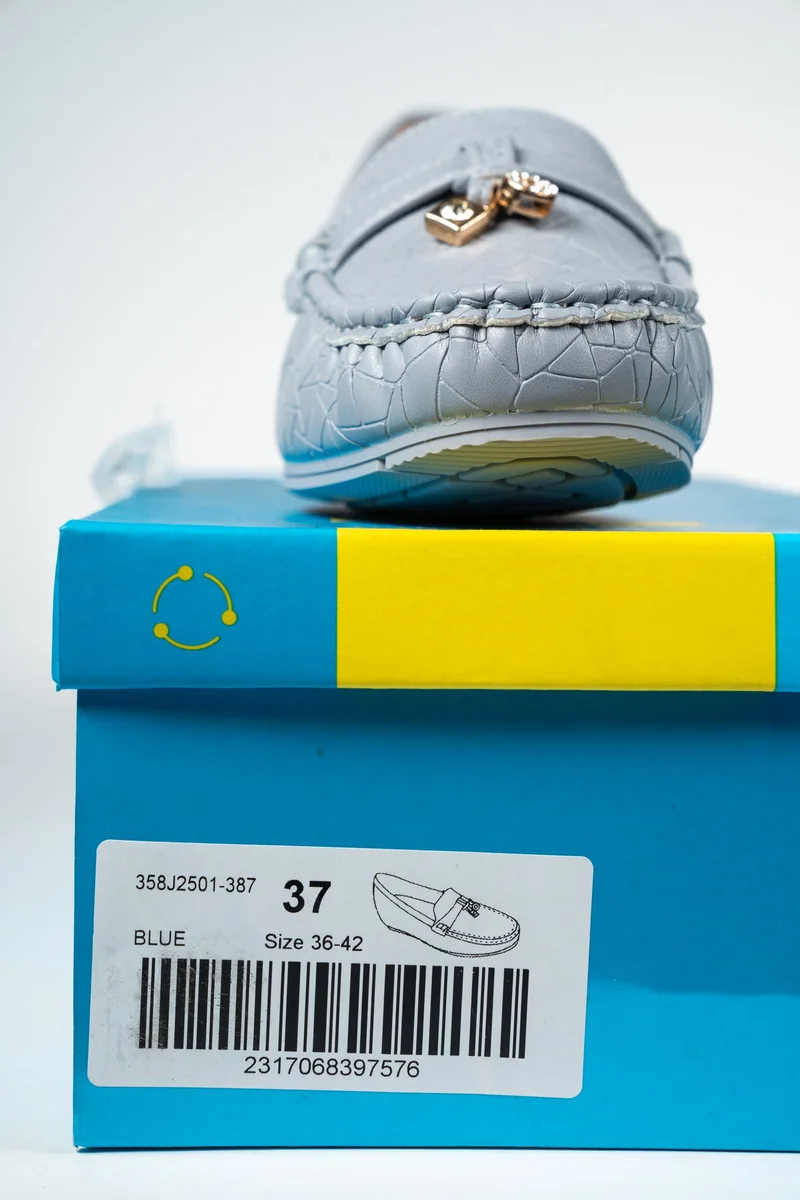 Geoomnii BLUE Geoomnii Closed Flat Shoes for Women – Comfortable Slip-On Ballet Flats for Office, Daily Wear & Casual Use for Women | Best Price UAE