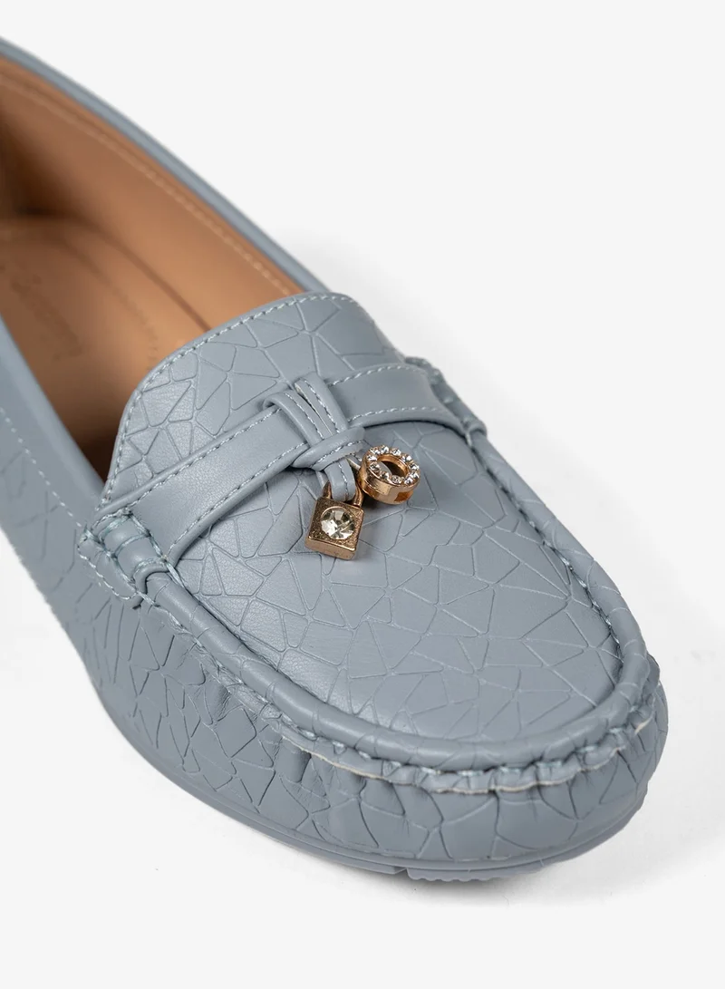 Geoomnii BLUE Geoomnii Closed Flat Shoes for Women – Comfortable Slip-On Ballet Flats for Office, Daily Wear & Casual Use for Women | Best Price UAE