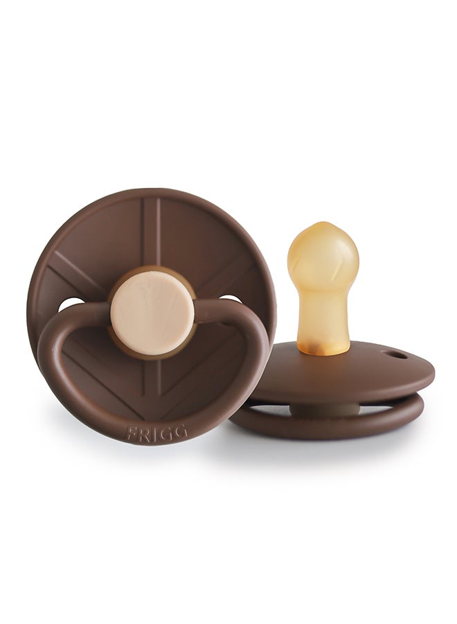 FRIGG Little Viking Latex Baby Pacifier 6-18M 1-Pack Bjorn Cocoa - Size 2 - Image 2