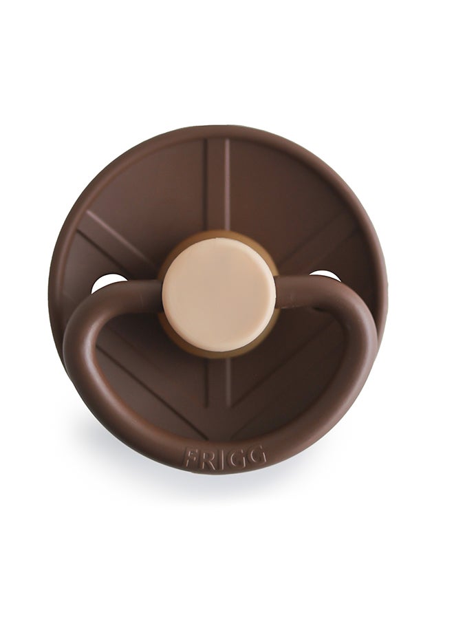 FRIGG Little Viking Latex Baby Pacifier 6-18M 1-Pack Bjorn Cocoa - Size 2 - Image 1
