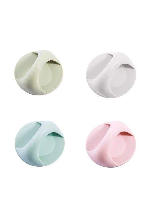 Prostuff.in Prostuffin Self Adhesive Plastic Handles Peel and Stick Pull knob for Sliding Door Drawer Window Commode and Cupboard Cabinet Assorted Color4 Pcs 