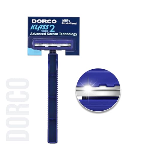 Dorco TD708 Disposable Shaving Razors for Men | Twin blade technology | Razor with Long Handle with Lubrastrip | Easy to carry | Smooth Save | Pack of 24 - Image 2