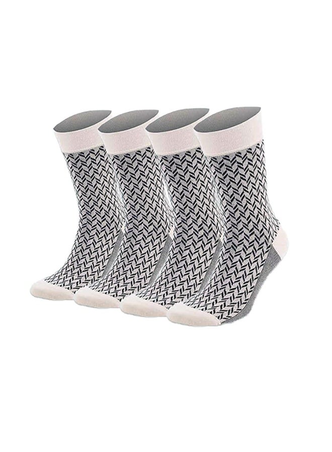 كامي KAMI جوارب رجالية من الخيزران مع اصبع القدم الصحي مضاد للبكتيريا والرائحة ، اصبع القدم الأعمال عارضة رسمية ، تناسب حجم الحذاء (بيج) - Image 1