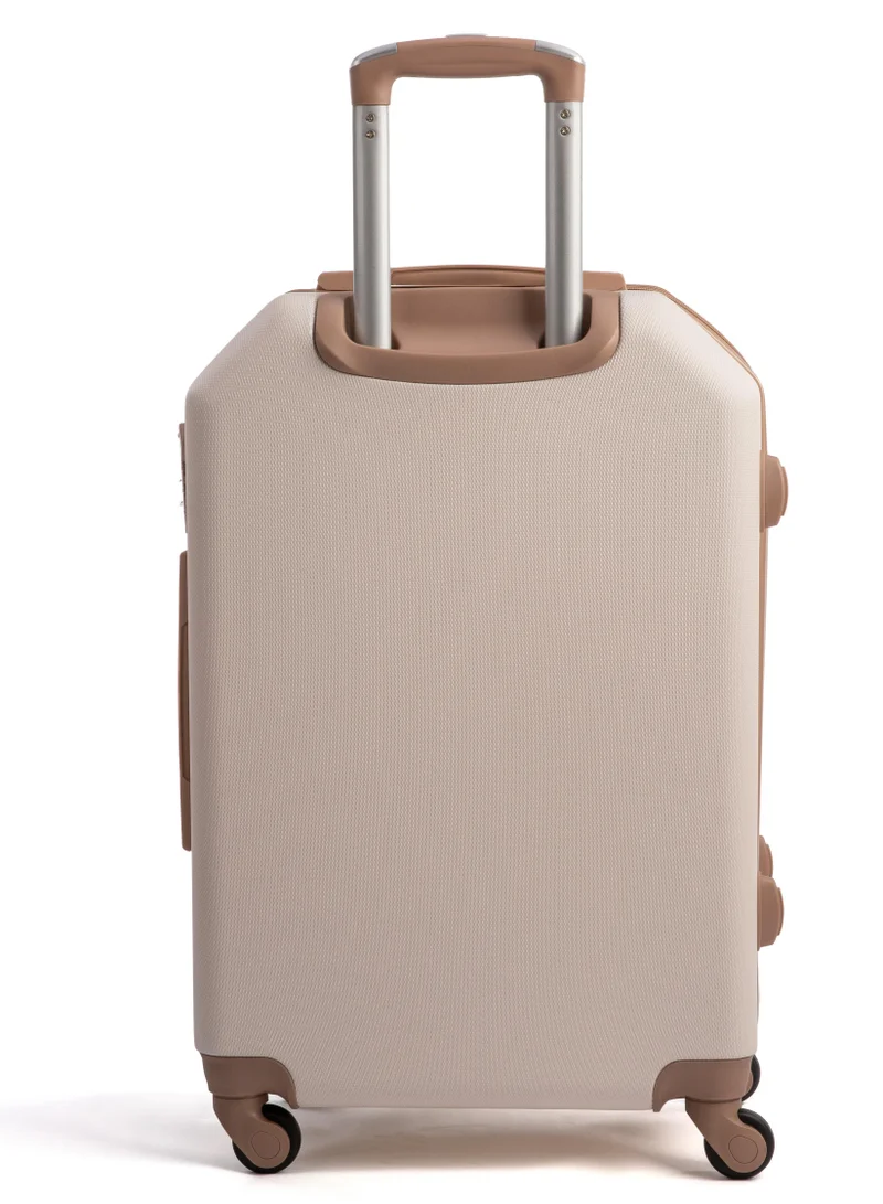 LIMRA luggage set 5 pieces travel bags with a distinctive design from limra beige/gold