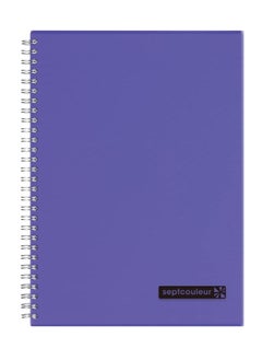 Maruman Sept Couleur 80-Sheet Septcouleur Notebook A6 Size Purple  - Image 1