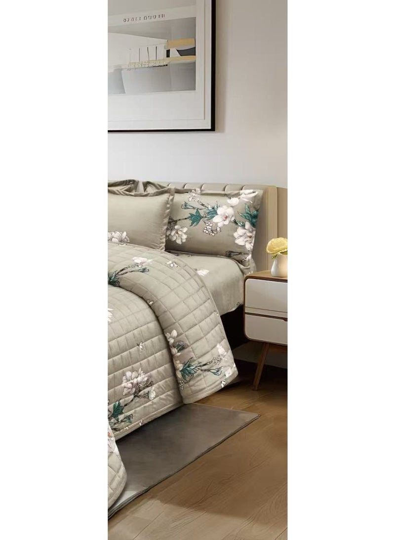 MingLi A compressed, printed, single and a half  Comforter Set consisting of 4 pieces of soft velvet, size 170*220 - Image 4