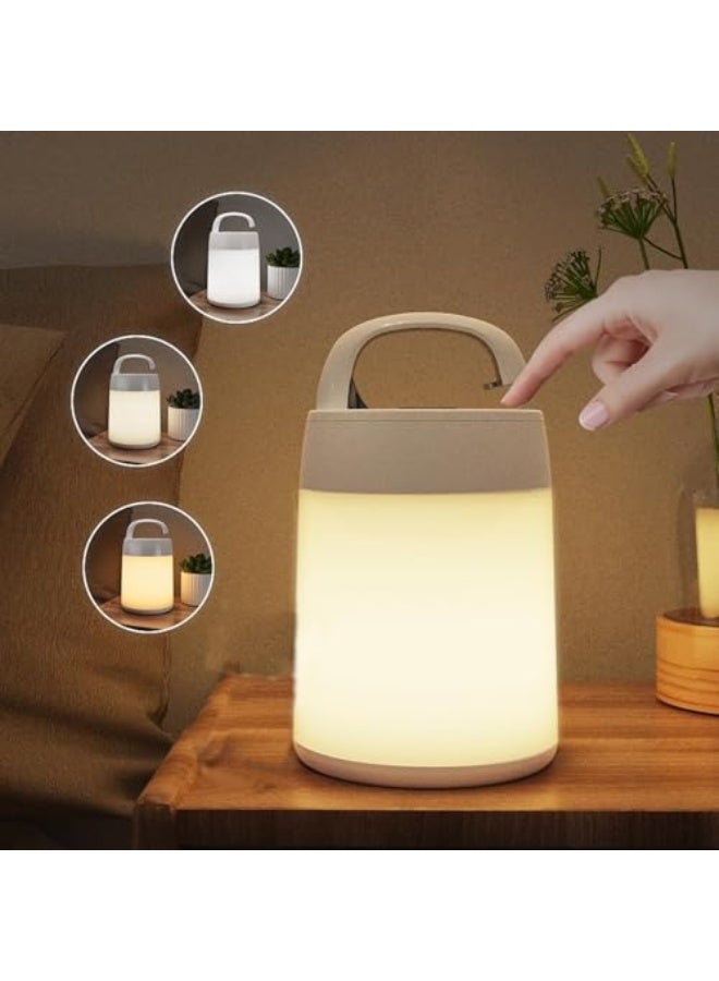 LinJie Bedside Table Lamp,Night Light for Kids,LED Touch Sensor Baby Night Light for Breastfeeding and Sleep Aid, Rechargeable Portable Night Light for Bedroom/Kid's Room/Hallways - Image 1