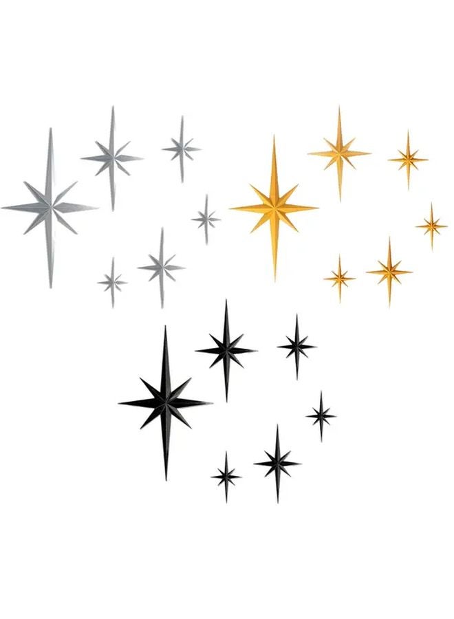 Golden Christmas Star Wall Decor Large Octagonal Hanging Ornament Indoor Outdoor Holiday Decoration - Image 5