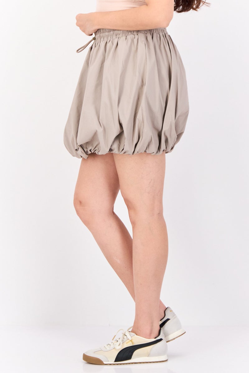 ESPRIT تنورة ميني نسائية سادة، رمادي فاتح - Image 2