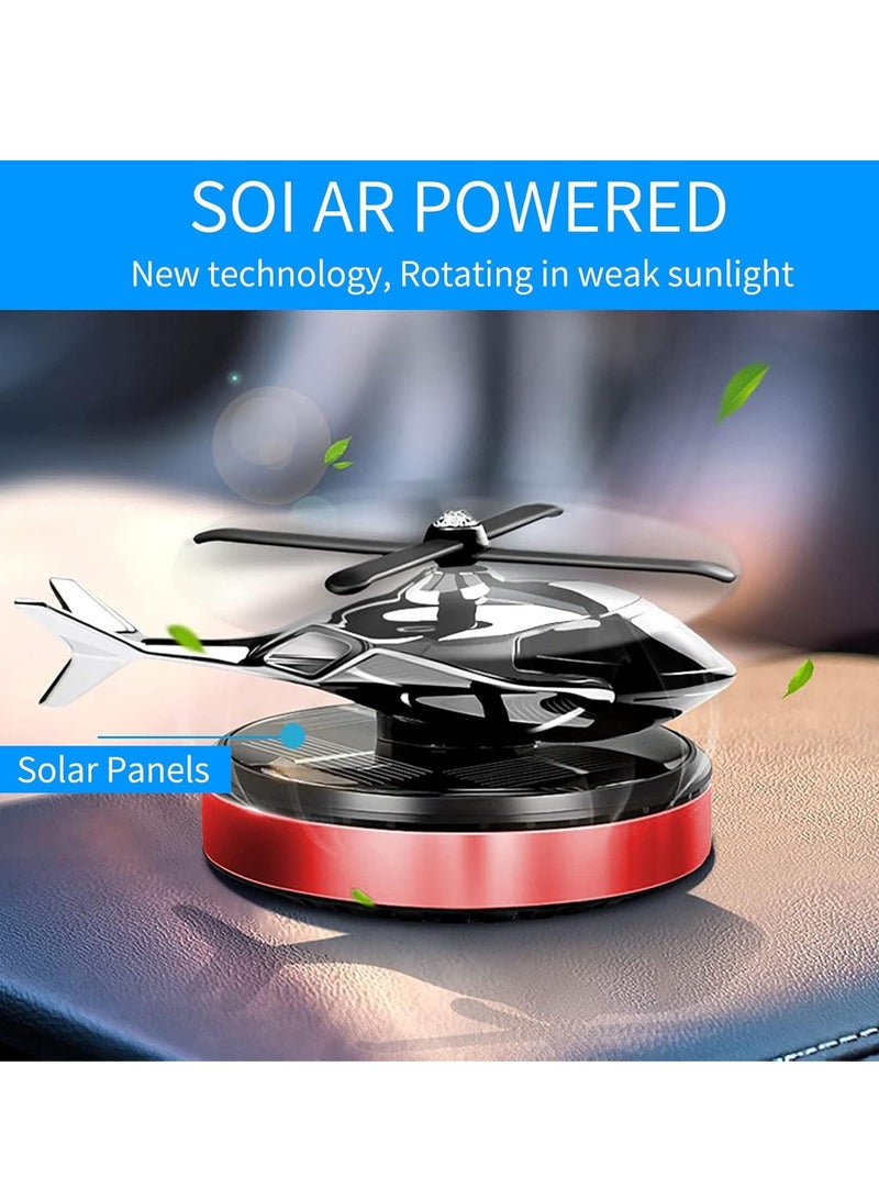 ELTRAZONE Helicopter Car Air Freshener – Rotating Solar-Powered Airplane Car Perfume with Osmanthus & Vanilla Fragrance | Eco-Friendly, Stylish Car Interior Freshener, Ideal for Cars, Home, and Office - Image 4