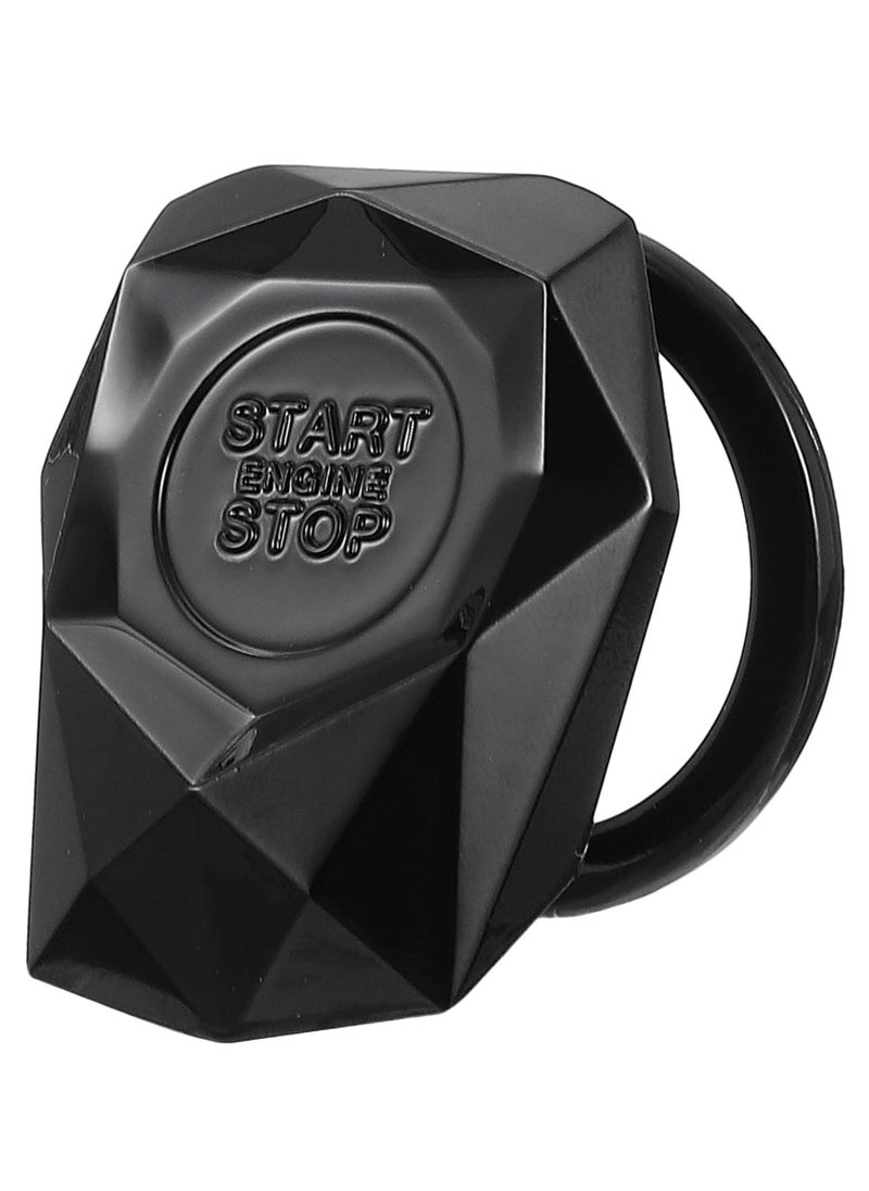 Excefore Car Engine Start Button Cover, Car Start Button Covers Key Ignition Cover Car Bling Ring Sticker Cap Ignition Accessories car Sticker fire Cover Iron Universal  - Image 1