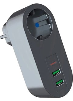 Velliw 2 USB, 1 Type-C Port Single Socket with Surge Protection for Gaming Computers and Professionals  - Image 2