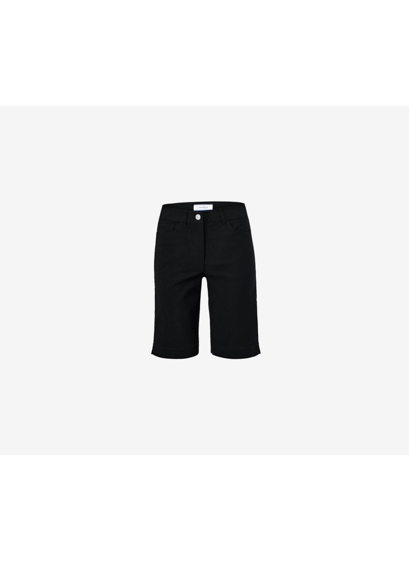 Tchibo Women Plain Chino Shorts, Black - Image 4