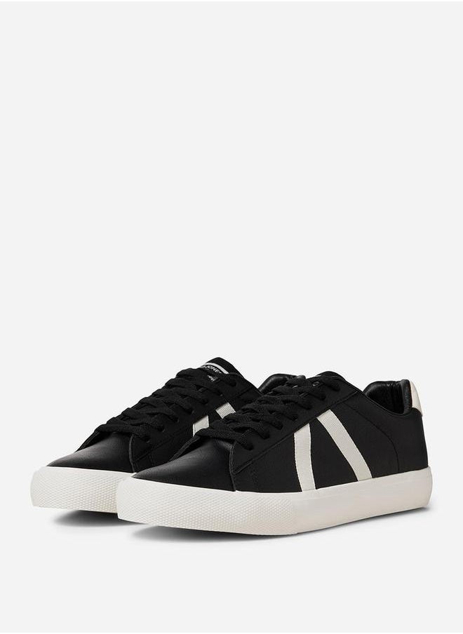 JACK & JONES Panelled Stripe Lace Up Sneakers  - Image 1