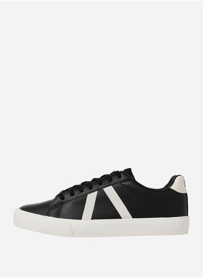 JACK & JONES Panelled Stripe Lace Up Sneakers  - Image 2