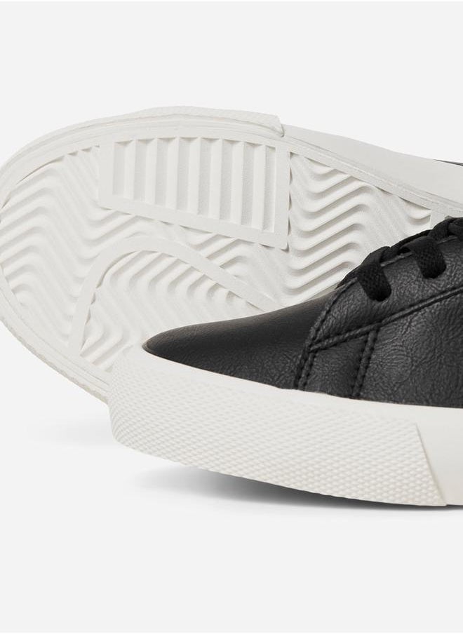JACK & JONES Panelled Stripe Lace Up Sneakers  - Image 4