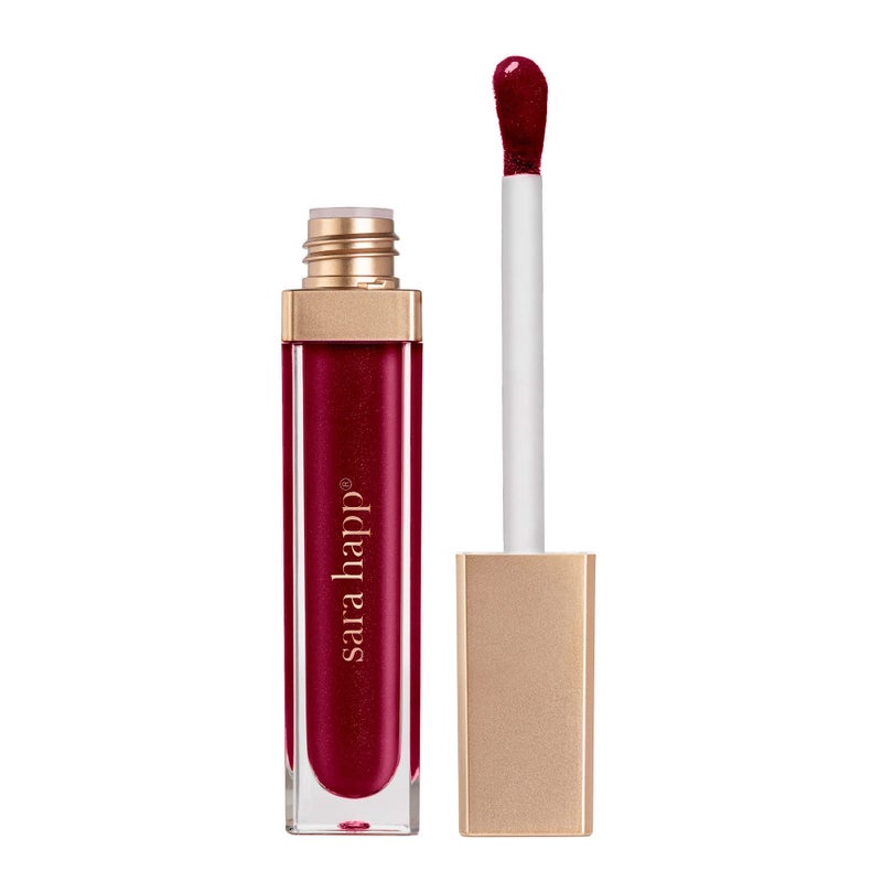 Sara Happ Wild Berry Slip Luxe Gloss with Subtle Shimmer - High-Impact Shine & Long-Lasting Wear, Nourish, Hydrate, and Heal Your Lips, 0.21 fl. oz. - Image 2