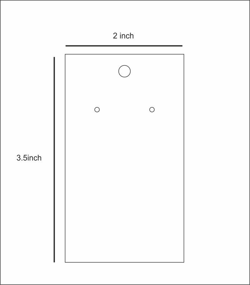 Zenomia Black Decorative Jewelry Display Card Earring Display Rectangle Earring and Bracelet 50pcs - Image 2