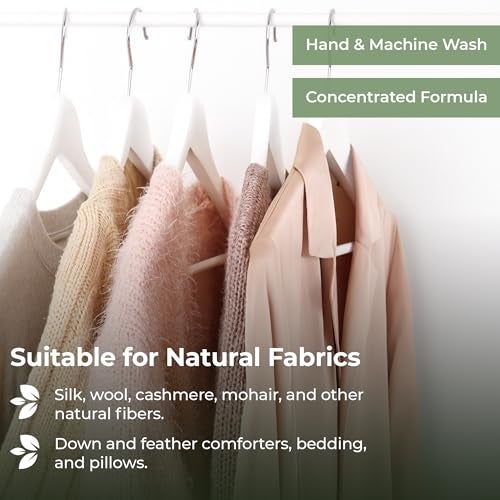 Heritage Park Laundry Essentials Heritage Park Silk & Wool Fragrance Free, Hypoallergenic, pH-Neutral Laundry Detergent - Dermatologist-tested, Sensitive Skin-Friendly, Enzyme-Free, Concentrated Up to 128 loads (64 fl oz) - Image 4