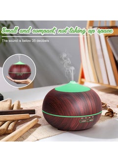 Essential Oil Diffuser Humidifier for Home: 400ml Aroma Air Oils Diffusers for Large Room - Ultrasonic Aromatherapy Vaporizer Cool Mist Humidifiers with LED Light for Bedroom