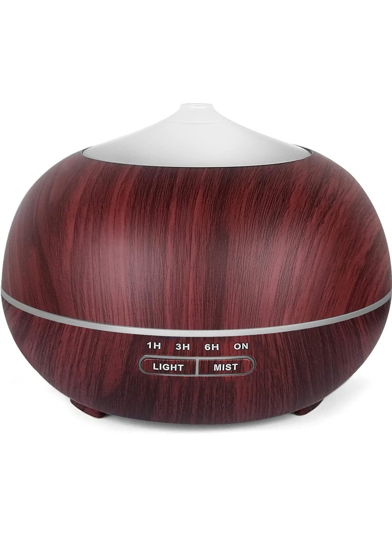 AROAQ - Essential Oil Diffuser Humidifier for Home: 400ml Aroma Air Oils Diffusers for Large Room - Ultrasonic Aromatherapy Vaporizer Cool Mist Humidifiers with LED Light for Bedroom - Image 1