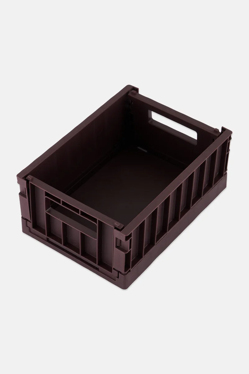 Muy Mucho Small Foldable Storage Box 15 H x 11 L x 2 W cm, Maroon