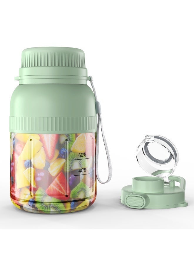 INKBIRDPLUS Powerful Portable Blender, USB Rechargeable Personal Blender for Smoothies & Protein Shakes, 1300mL BPA-Free Travel Juicer Cup with Straw, Small & Leak-Proof, Ideal for Outdoor, Gym, Car & Office Uses - Image 1