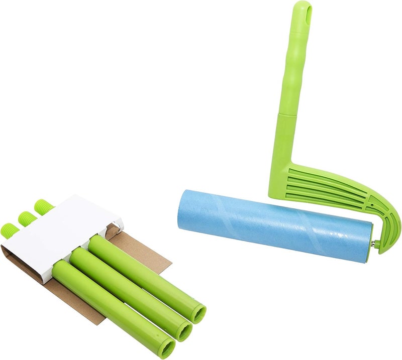 Leo MegaClean 10-Inch Wide Lint Roller Refills 25 Sheets with extendable Handle to 45 inch for Lint Remover Household Cleaning Easily Remove Pet Hair Dust and Debris from Floors Carpets and Furniture - Image 4