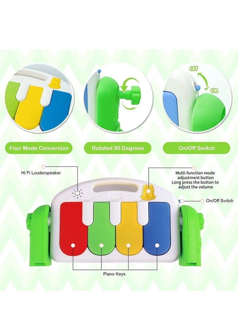 MIXDE Baby Gym Mat Piano Gym Mat Baby Play Mat With Music And Lights - Image 2