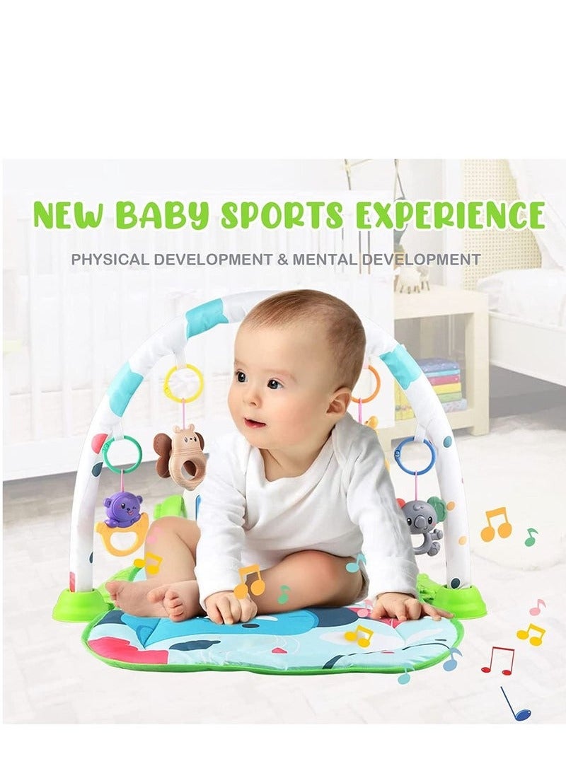 MIXDE Baby Gym Mat Piano Gym Mat Baby Play Mat With Music And Lights - Image 4