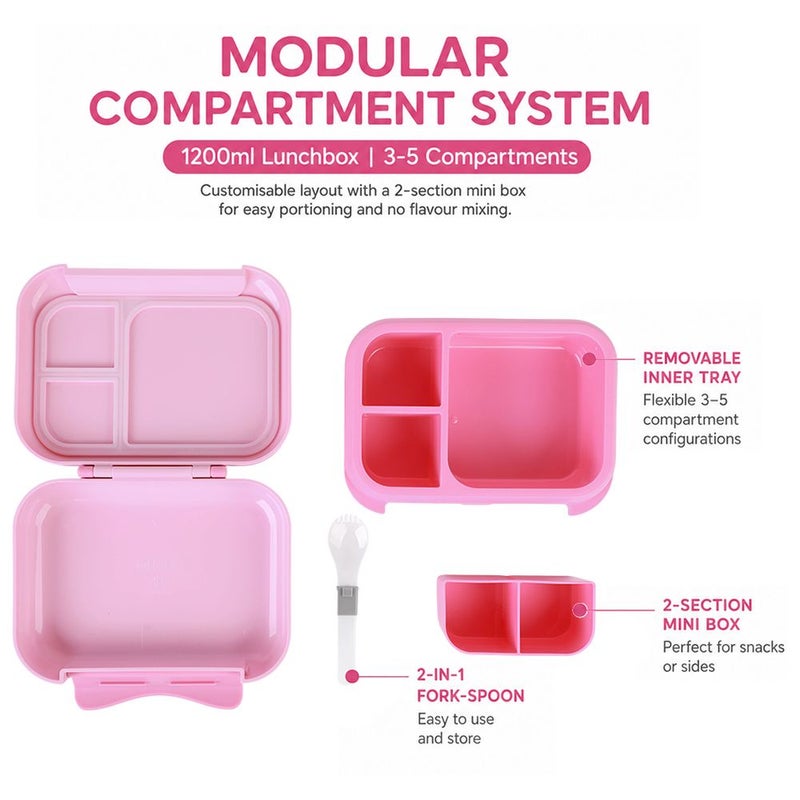 Bonbon - 3/5-Compartment Kids Lunch Box - Cherries - Image 5