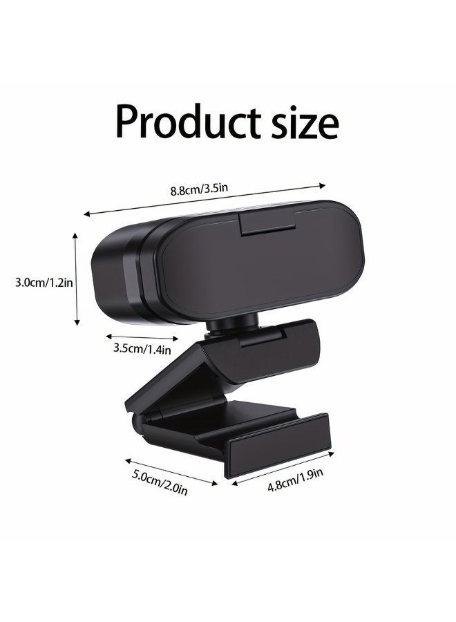 ZetRA 4K Ultra HD USB Webcam, 8 Million Pixel Sensor, 30 Fps Smooth Video, 90° Wide-Angle Lens, 3-Color Touch LED Fill Light, Auto Focus, Privacy Shutter, 360° Rotatable Base And Retractable Tripod Stand, Plug And Play, Suitable for PC And Laptops - Image 4