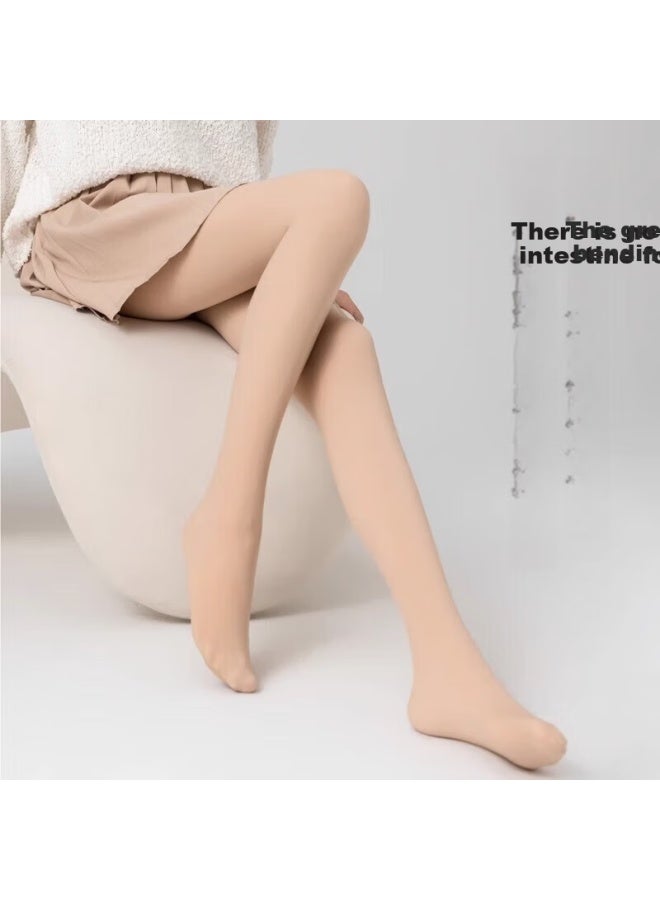 Cotton Thirteen Mianshisan Silk Stockings For Women, Pantyhose Spring And Autumn Style, Medium-thick Anti-snagging, Black And Nude Color Natural Slimming Leggings, Thigh-high Stockings - Image 4