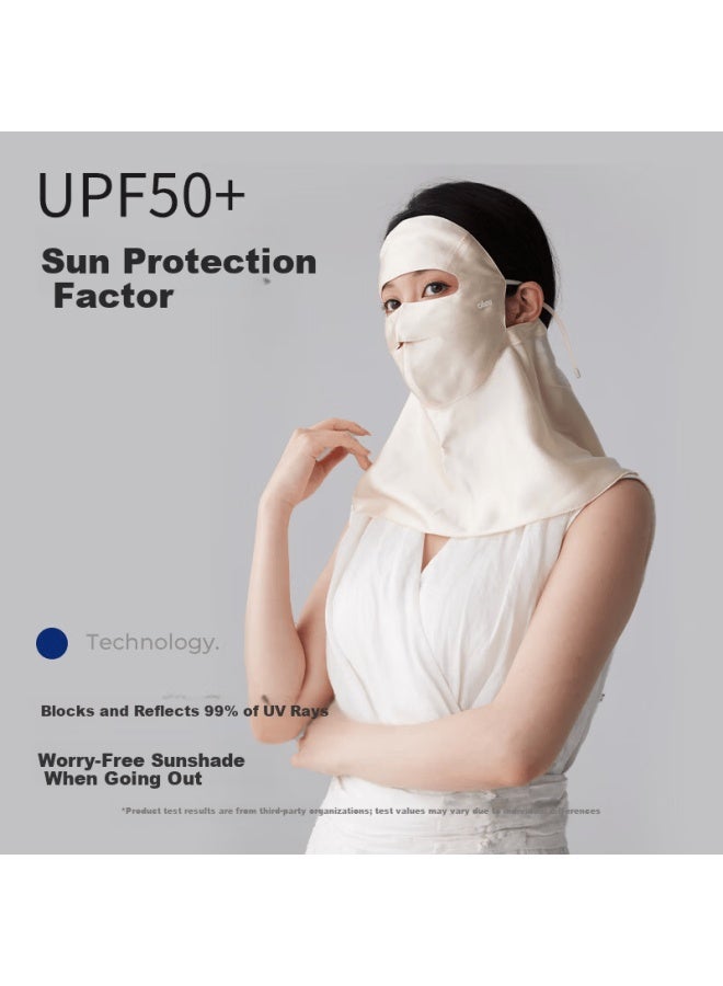Obsu Japan Obsu Sunscreen Face Mask Neck Protector Lightweight Summer Sunshade Upf50+ Sakura Pink - Image 2