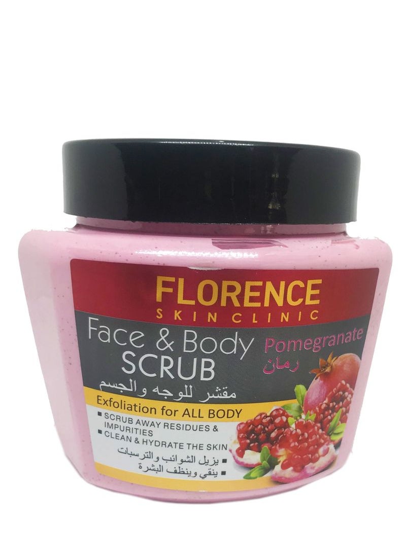 Florence Face and Body Scrub With Pomegranate Extract 