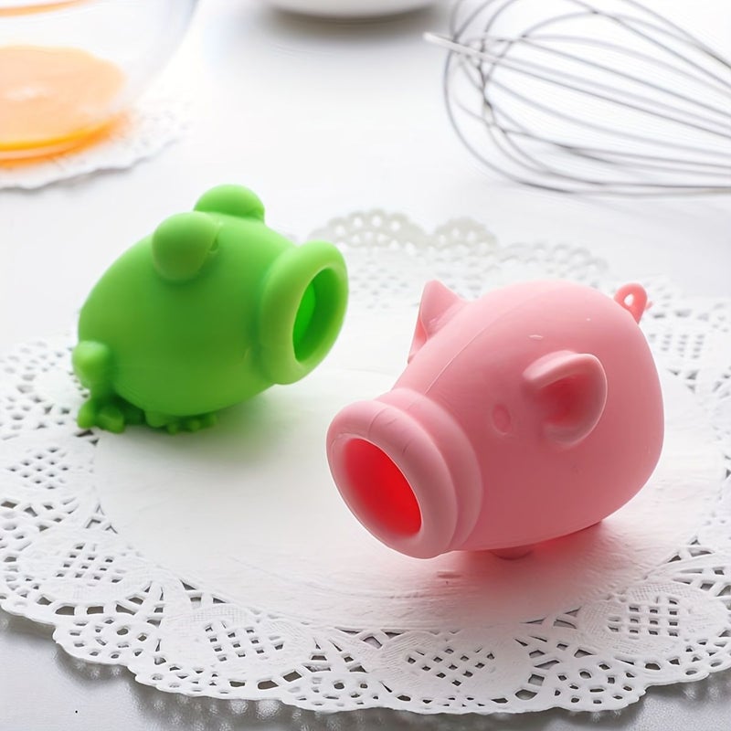 Creative Simulated Animal Shaped Silicone Egg White Separator 1 Piglet Filter For Baking Tool - Image 4