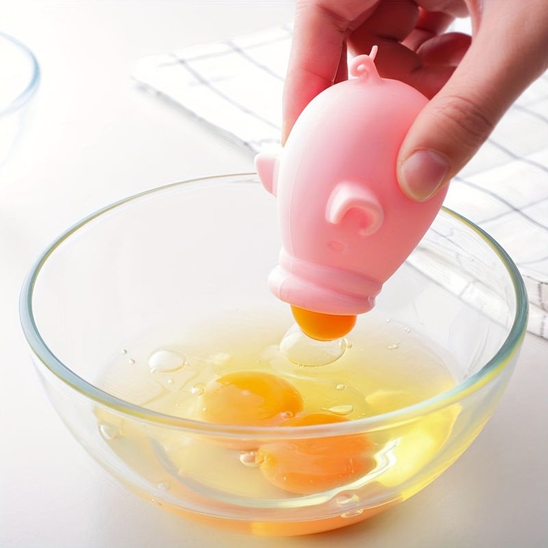 Creative Simulated Animal Shaped Silicone Egg White Separator 1 Piglet Filter For Baking Tool - Image 5