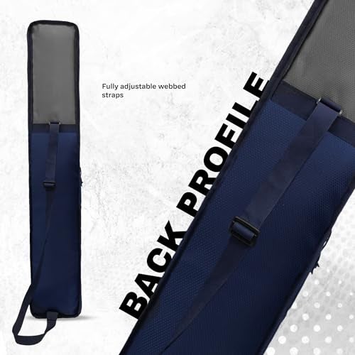 WHACKK Hayden Cricket Bat Cover Polyester Material, Premium Full Size Cover for Wooden and Plastic Bats with Heavy Duty Stitched Strap - Made in India (Grey) - Image 2