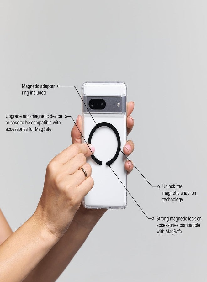 PopSockets Floral Phone Grip & Stand – Black Mod Flower PopSockets PopGrip for MagSafe - Image 5