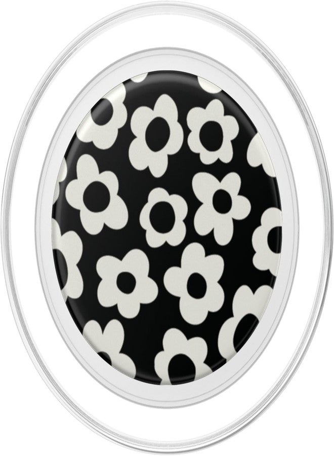 PopSockets Floral Phone Grip & Stand – Black Mod Flower PopSockets PopGrip for MagSafe - Image 2