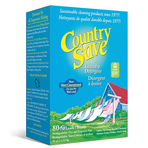 Country Save Laundry Detergent Powder Natural - HE Natural Powdered Laundry Detergent Clear & Free of Chemicals - Sensitive Washing Eco HE Laundry Detergent Safe for Babies (5 Pound (Pack of 1)) - Image 1