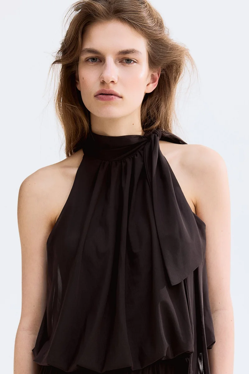 H&M Scarf-collar top