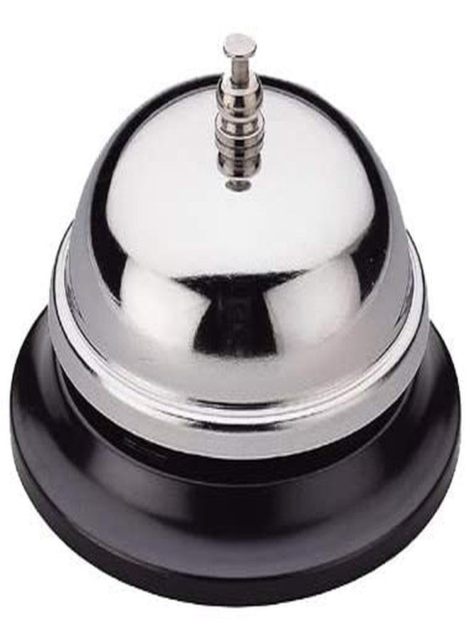 MHE Metal Call Bell for Table Hotels| Schools| Restaurants| Reception Areas| Hospitals| Warehouses (Silver, Pack of 1) - Image 1