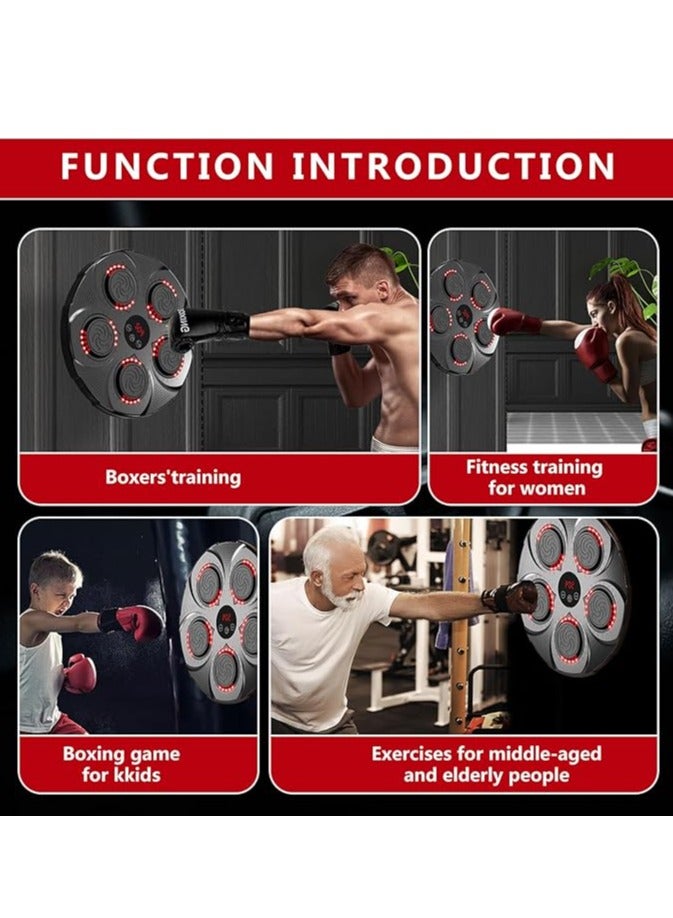 Zoom Plus Smart Electronic Music Boxing Machine, Wall Mounted Boxing Machine Game, Intelligent Boxing Target, Wall Punching Bag - Boxing Training Punching Equipment Portable Home Workout Equipment - Image 2