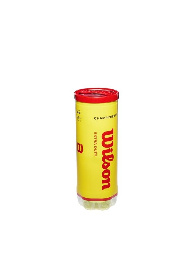 Wilson Championship Extra Duty All Surface Yellow Tennis Balls - 3 Ball Can - Image 2
