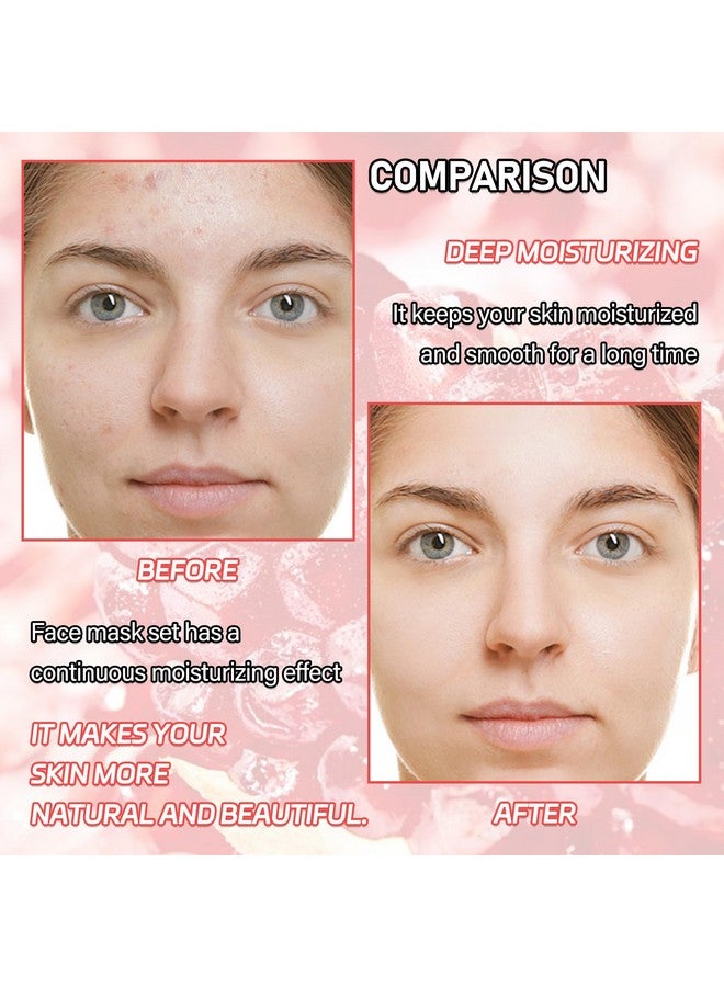 WYBLZPXZ 10 Pack Fruits Sheet Face Mask Skin Care Setdeep Hydrating Facial Mask For All Skin Typesmildness Long Lasting Moisturizing Face Masks Skincare For Men & Women - Image 3