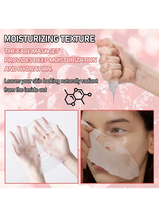 WYBLZPXZ 10 Pack Fruits Sheet Face Mask Skin Care Setdeep Hydrating Facial Mask For All Skin Typesmildness Long Lasting Moisturizing Face Masks Skincare For Men & Women - Image 4