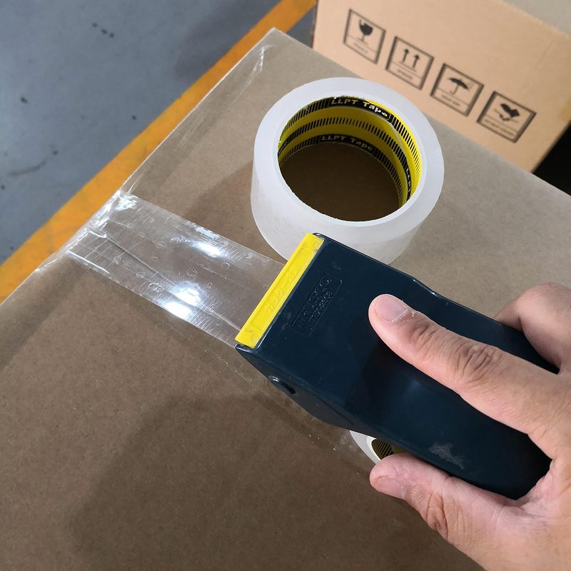 LLPT Packaging Tape, 1.88" x 65 Yards, Pack of 8, Clear White, High Industrial Strength, High Viscosity, Safe Sealing on All Types of Boxes for Shipping and Moving Mailing Boxes (PT4860WC08) - Image 3
